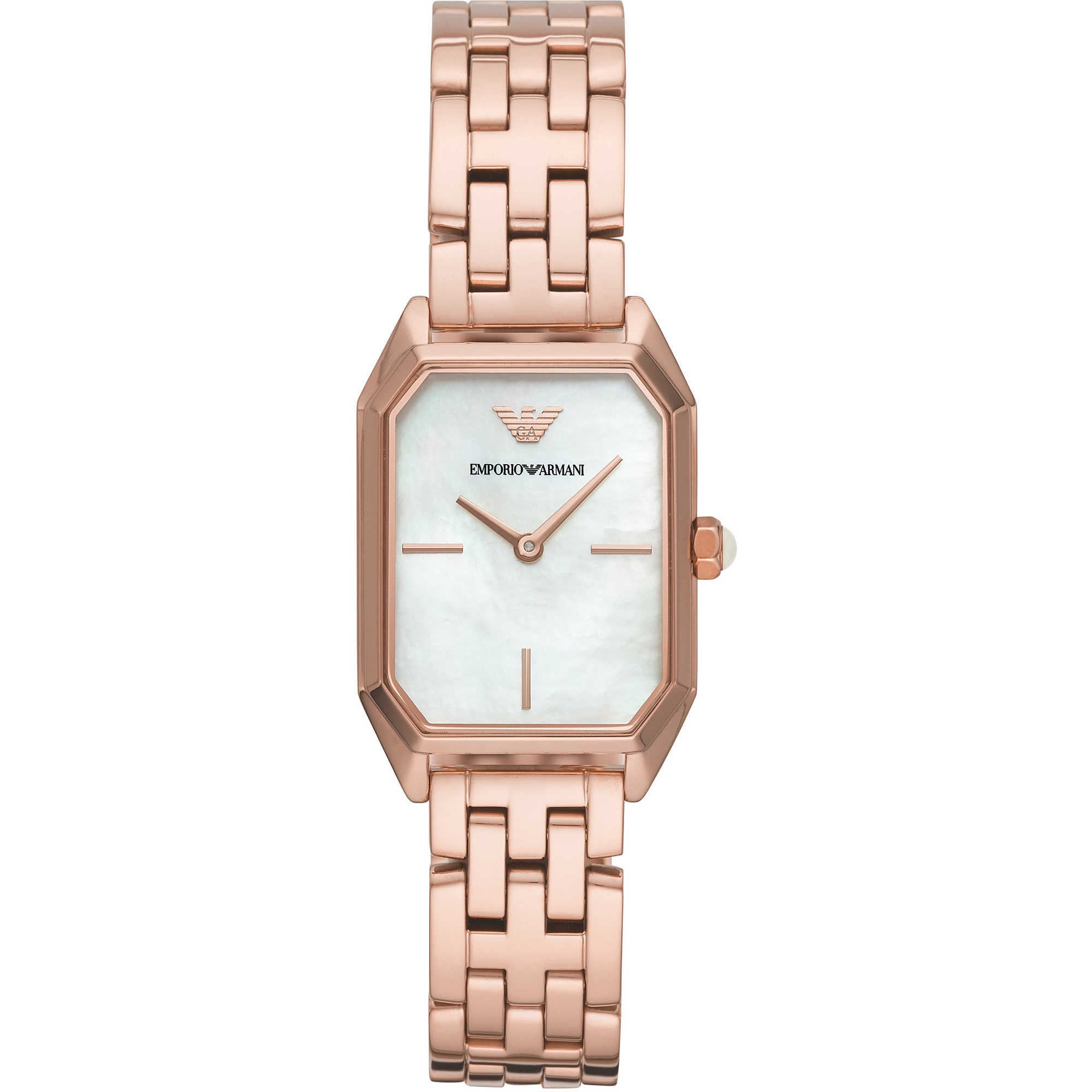 emporio armani ladies watch rose gold