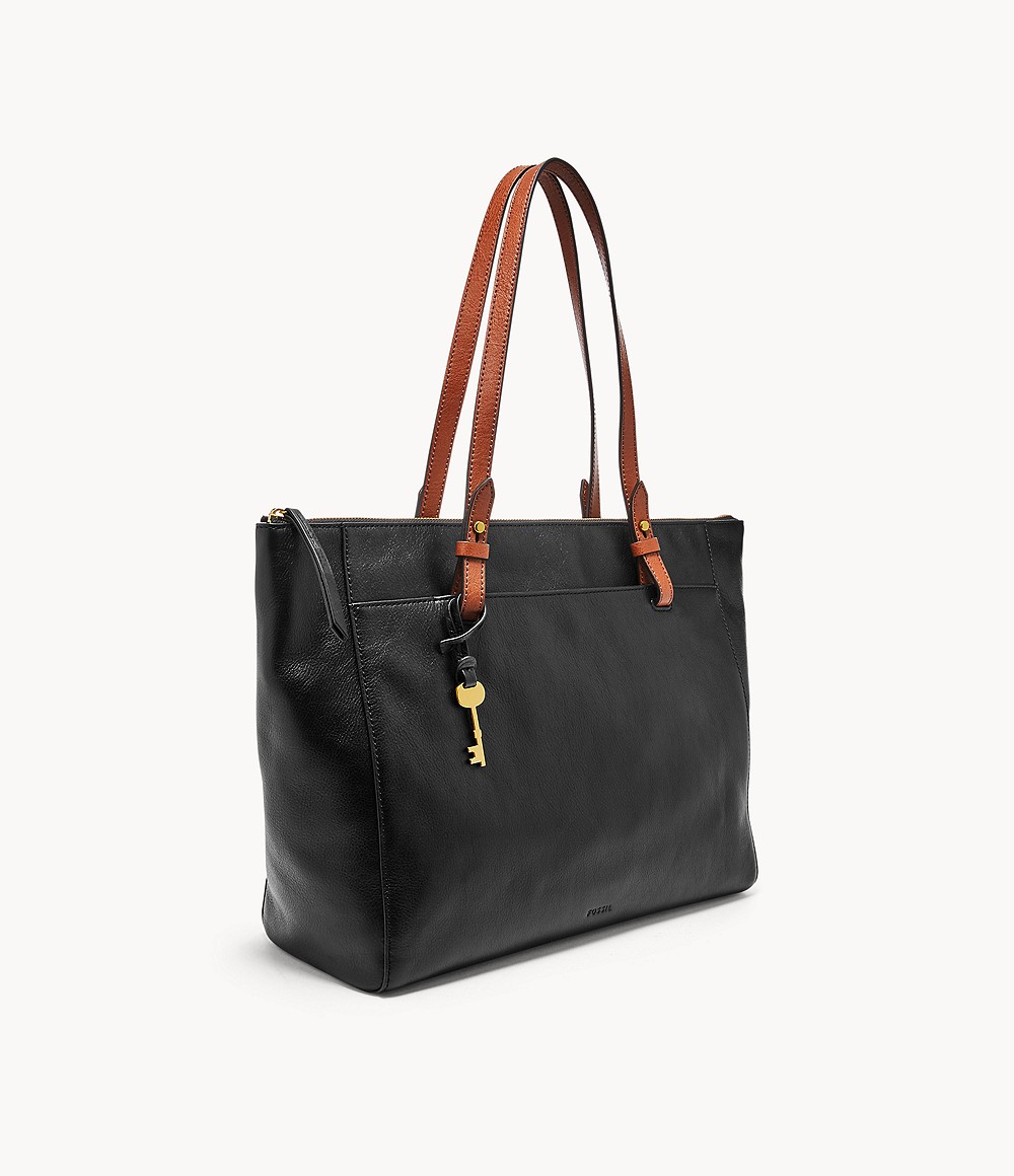 rachel tote with zipper fossil