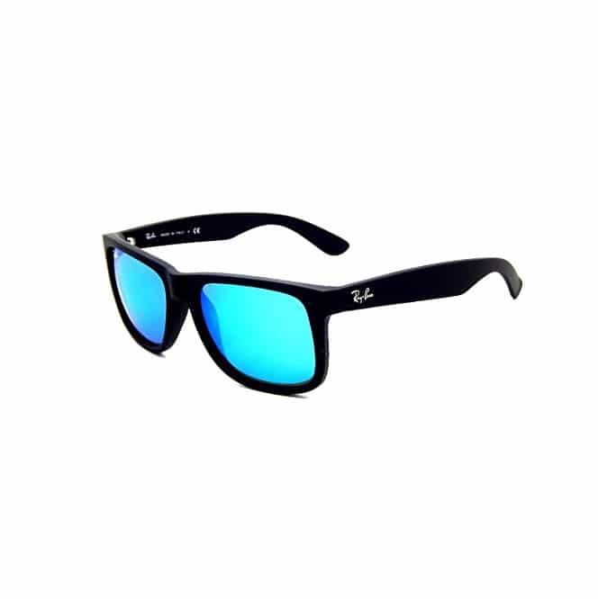 Ray Ban Justin Black/blue Lenses Sunglasses - Sunlab Malta