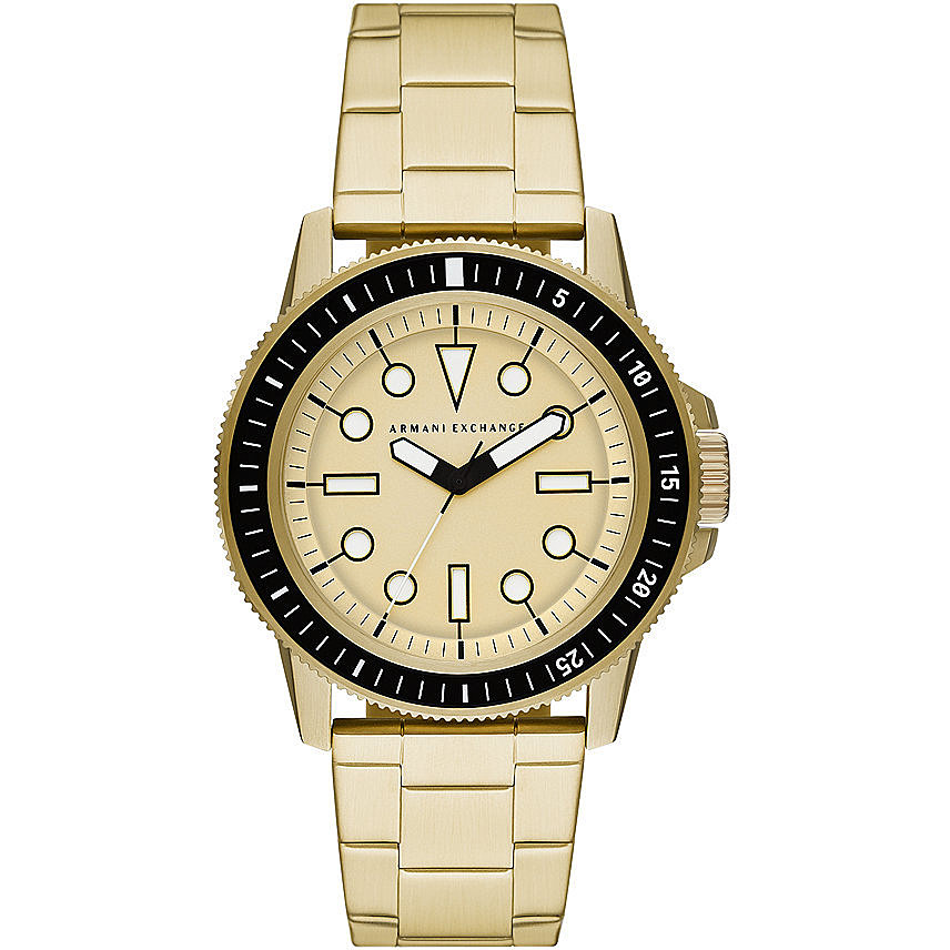 Armani Exchange Leonardo Man Watch Gold - Sunlab Malta