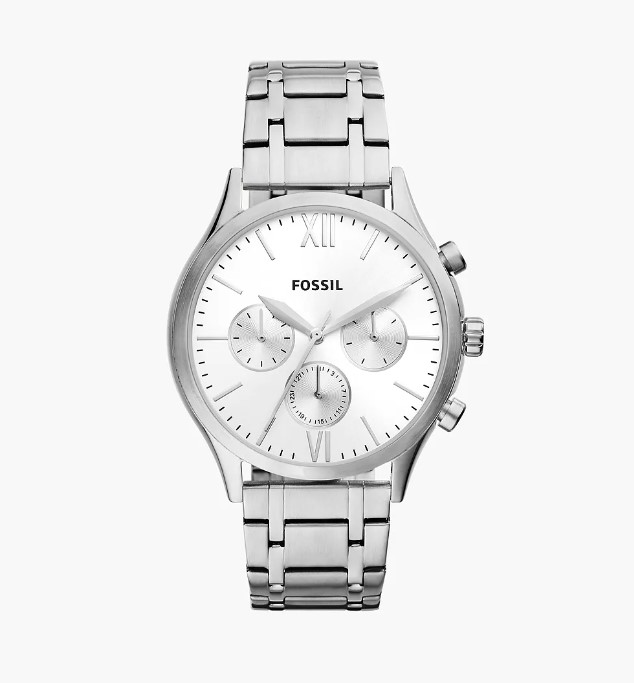 Fossil Fenmore Multifunction Stainless Steel Watch 44mm - Sunlab Malta